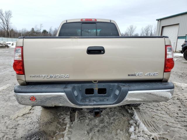 5TBBT441X6S487278 - 2006 TOYOTA TUNDRA ACCESS CAB SR5 BEIGE photo 6