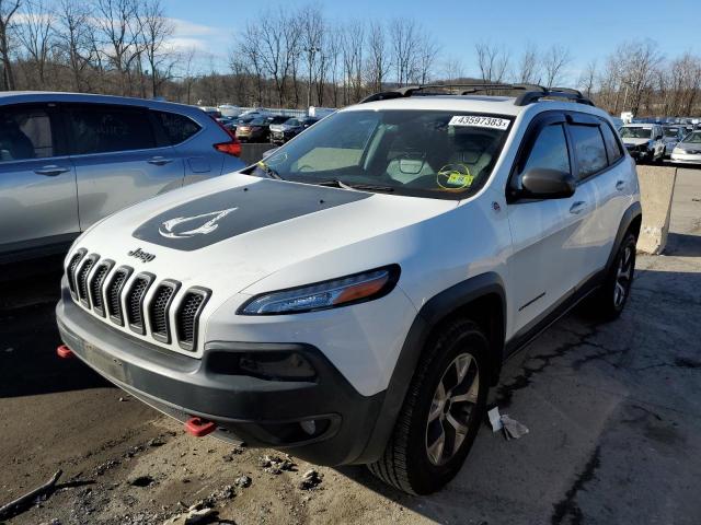 1C4PJMBB1EW160684 - 2014 JEEP CHEROKEE TRAILHAWK WHITE photo 1