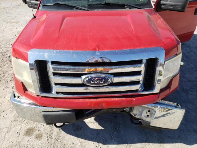1FTEW1E84AKE54220 - 2010 FORD F150 SUPERCREW RED photo 11