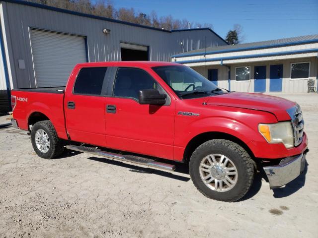 1FTEW1E84AKE54220 - 2010 FORD F150 SUPERCREW RED photo 4