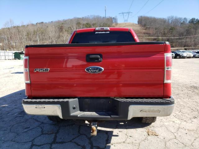 1FTEW1E84AKE54220 - 2010 FORD F150 SUPERCREW RED photo 6