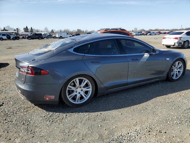 5YJSA1DN6DFP14076 - 2013 TESLA MODEL S GRAY photo 3