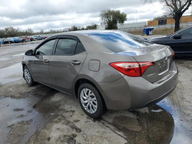 5YFBURHE3KP946541 - 2019 TOYOTA COROLLA L GRAY photo 2