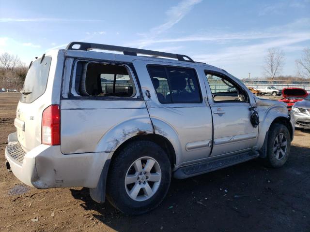 5N1AR18B08C654590 - 2008 NISSAN PATHFINDER S SILVER photo 3