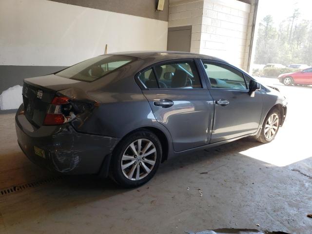 2HGFB2F88CH320455 - 2012 HONDA CIVIC EX GRAY photo 3