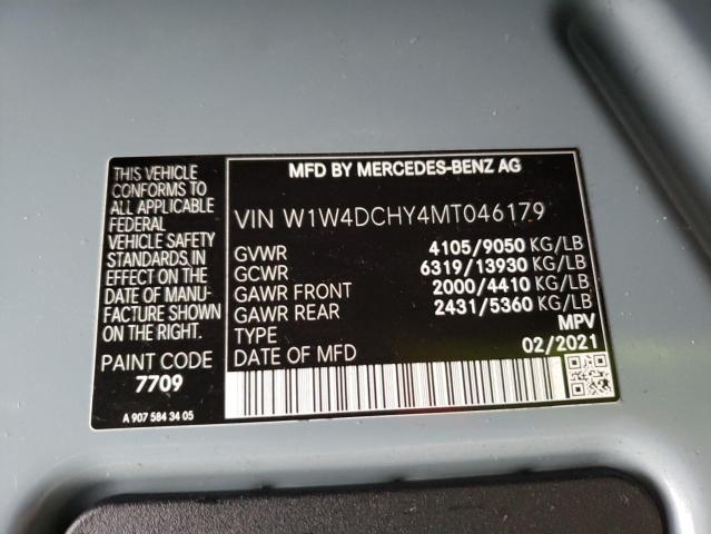 W1W4DCHY4MT046179 - 2021 MERCEDES-BENZ SPRINTER 2500 GRAY photo 13