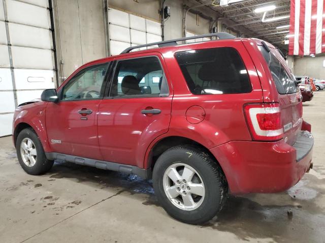 1FMCU03168KA76565 - 2008 FORD ESCAPE XLT RED photo 2