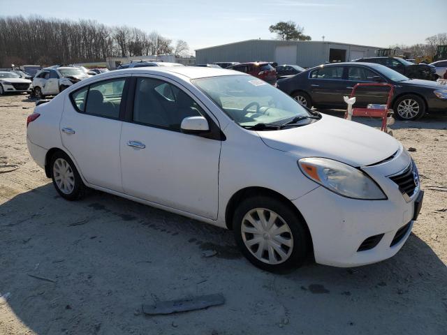 3N1CN7AP0DL888750 - 2013 NISSAN VERSA S WHITE photo 4