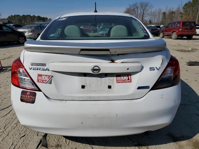 3N1CN7AP0DL888750 - 2013 NISSAN VERSA S WHITE photo 6