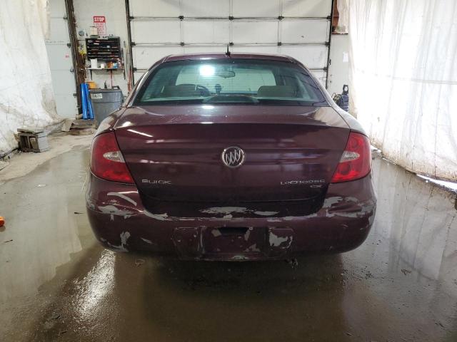 2G4WC582361261717 - 2006 BUICK LACROSSE CX MAROON photo 6