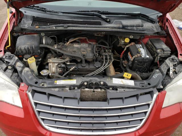 2A8HR54P78R668322 - 2008 CHRYSLER TOWN & COU TOURING მუქწითელი ფოტო 12