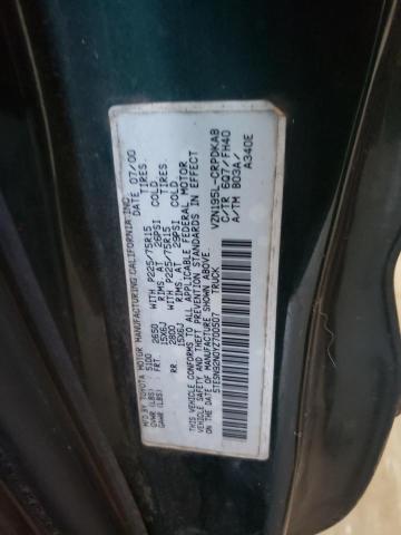 5TESN92N0YZ700507 - 2000 TOYOTA TACOMA XTRACAB PRERUNNER Yaşıl foto 12