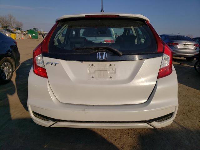 3HGGK5H41KM717344 - 2019 HONDA FIT LX WHITE photo 6