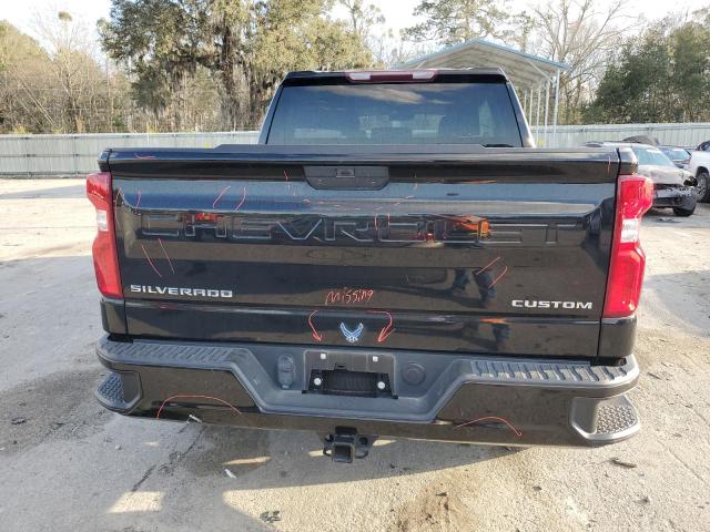 1GCPWBEK9NZ147309 - 2022 CHEVROLET SILVERADO C1500 CUSTOM BLACK photo 6