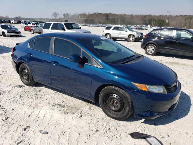 19XFB2F51CE354642 - 2012 HONDA CIVIC LX BLUE photo 4