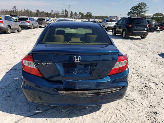 19XFB2F51CE354642 - 2012 HONDA CIVIC LX BLUE photo 6