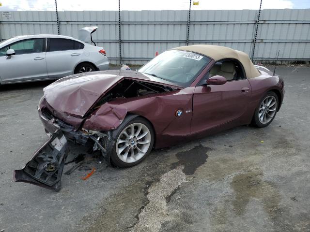 4USBT33504LR67053 - 2004 BMW Z4 2.5 BURGUNDY photo 1