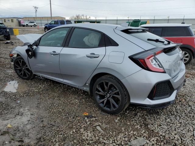 SHHFK7H92KU217164 - 2019 HONDA CIVIC SPORT TOURING GRAY photo 2