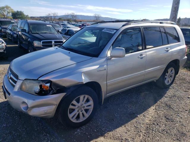 JTEDW21A360015387 - 2006 TOYOTA HIGHLANDER HYBRID SILVER photo 1