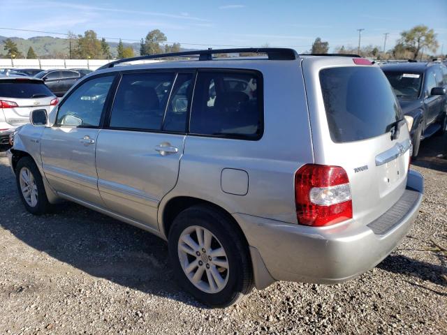 JTEDW21A360015387 - 2006 TOYOTA HIGHLANDER HYBRID SILVER photo 2