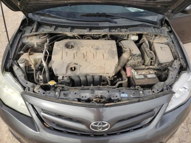 5YFBU4EE1DP090201 - 2013 TOYOTA COROLLA BASE GRAY photo 11