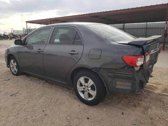5YFBU4EE1DP090201 - 2013 TOYOTA COROLLA BASE GRAY photo 2