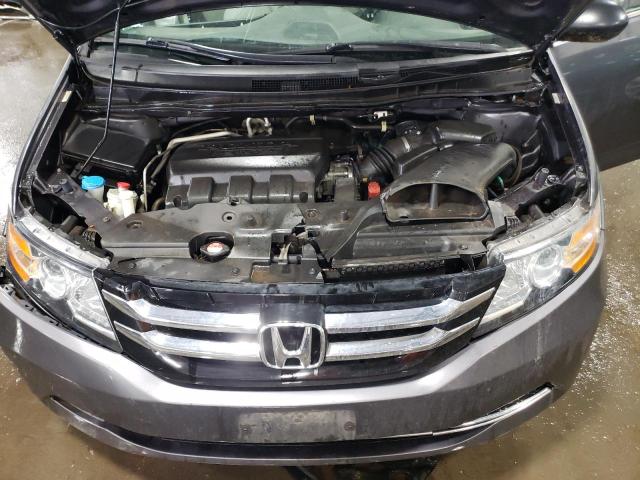 5FNRL5H24FB012048 - 2015 HONDA ODYSSEY LX GRAY photo 12