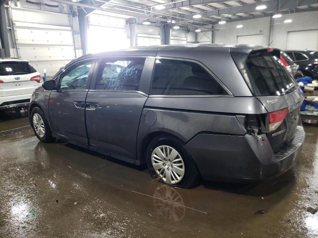 5FNRL5H24FB012048 - 2015 HONDA ODYSSEY LX GRAY photo 2