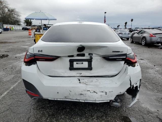 WBY73AW07NFN04387 - 2022 BMW I4 EDRIVE4 WHITE photo 6