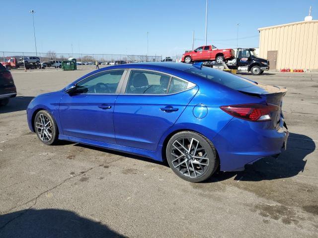 KMHD04LB0KU854998 - 2019 HYUNDAI ELANTRA SPORT BLUE photo 2