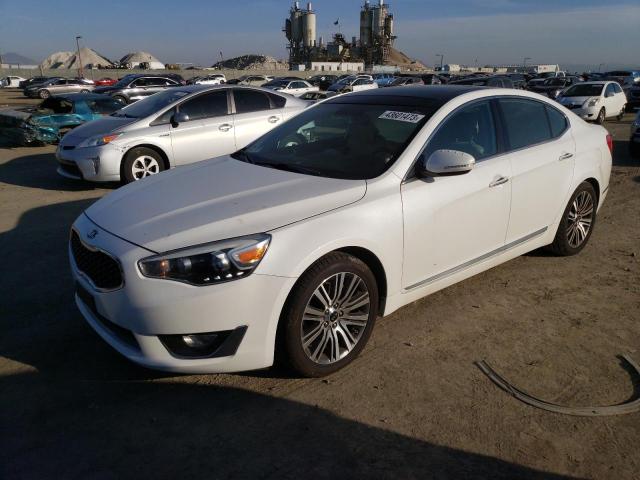 KNALN4D73E5146882 - 2014 KIA CADENZA PREMIUM WHITE photo 1