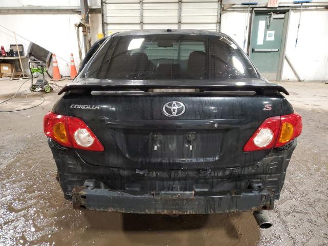 1NXBU40E69Z163284 - 2009 TOYOTA COROLLA BASE BLACK photo 6