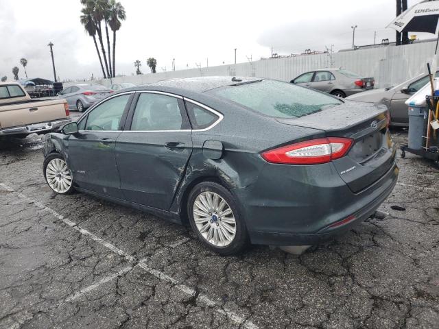 3FA6P0LU7GR157139 - 2016 FORD FUSION SE HYBRID GRAY photo 2