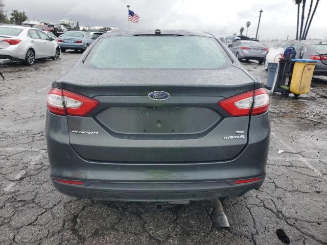 3FA6P0LU7GR157139 - 2016 FORD FUSION SE HYBRID GRAY photo 6