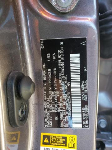 5TDJKRFH7GS266512 - 2016 TOYOTA HIGHLANDER XLE GRAY photo 12
