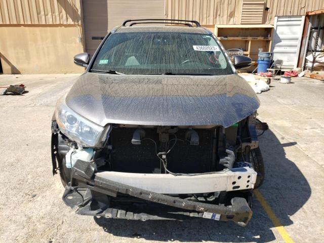 5TDJKRFH7GS266512 - 2016 TOYOTA HIGHLANDER XLE GRAY photo 5
