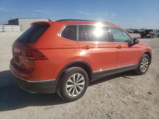 3VV3B7AX9JM183653 - 2018 VOLKSWAGEN TIGUAN SE ORANGE photo 3