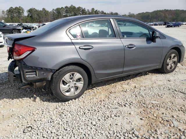 19XFB2F54DE086204 - 2013 HONDA CIVIC LX GRAY photo 3