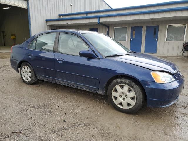 1HGES26702L068916 - 2002 HONDA CIVIC EX BLUE photo 4