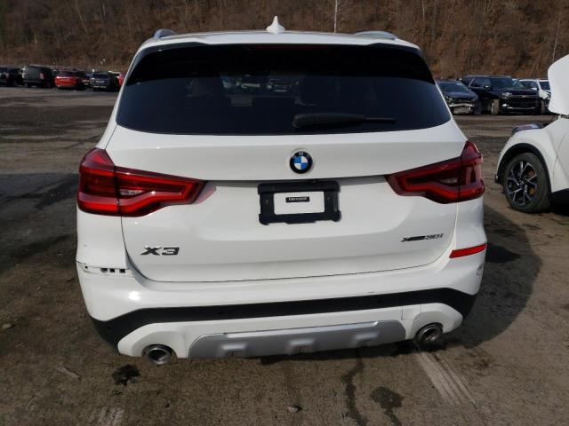 5UXTY5C0XM9G57874 - 2021 BMW X3 XDRIVE30I WHITE photo 6