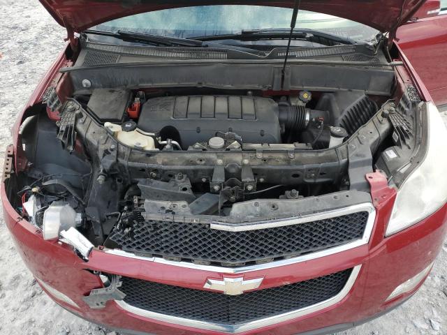 1GNKVGED9CJ123588 - 2012 CHEVROLET TRAVERSE LT RED photo 11