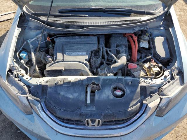 19XFB4F28FE001496 - 2015 HONDA CIVIC HYBRID BLUE photo 11