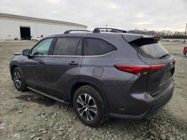 5TDHZRBH1MS091640 - 2021 TOYOTA HIGHLANDER XLE GRAY photo 2