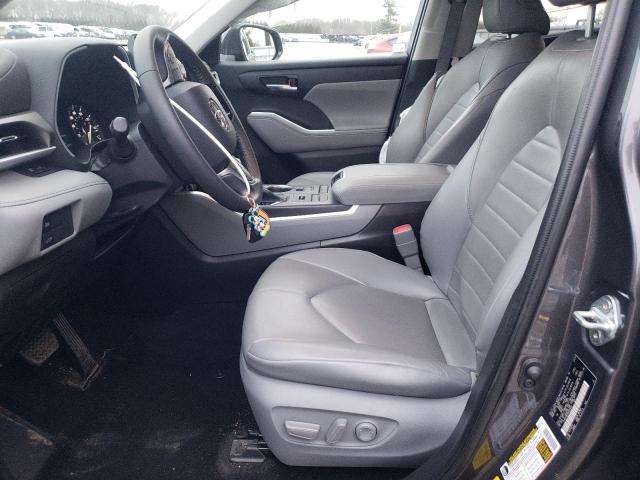 5TDHZRBH1MS091640 - 2021 TOYOTA HIGHLANDER XLE GRAY photo 7
