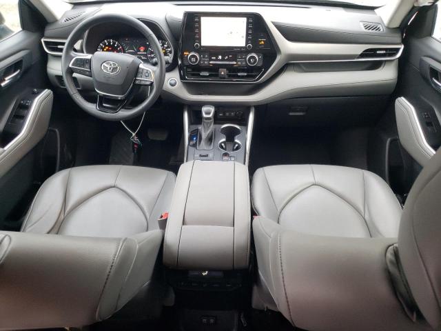 5TDHZRBH1MS091640 - 2021 TOYOTA HIGHLANDER XLE GRAY photo 8
