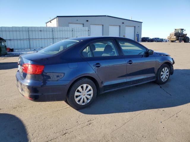 3VW2K7AJ5EM374902 - 2014 VOLKSWAGEN JETTA BASE BLUE photo 3