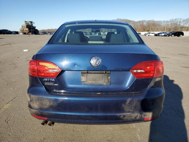 3VW2K7AJ5EM374902 - 2014 VOLKSWAGEN JETTA BASE BLUE photo 6