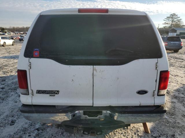 1FMNU40L64EC56045 - 2004 FORD EXCURSION XLT WHITE photo 6