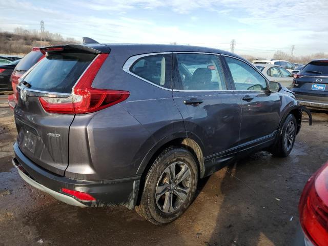 2HKRW6H32KH227140 - 2019 HONDA CR-V LX GRAY photo 3