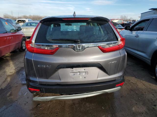 2HKRW6H32KH227140 - 2019 HONDA CR-V LX GRAY photo 6